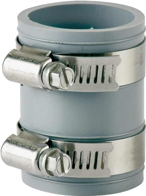 ProSource Pipe Connector 3/4in Gray PVC KJ-004