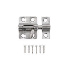 ProSource SS-B02-PS Barrel Bolt, 5/16 in Dia Bolt Head, 2 in L Bolt, Stainless Steel