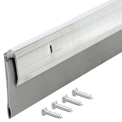 M-D Building Products 05389 36 in. Silver Aluminum and Vinyl Heavy-Duty Screw-on Door Sweep
