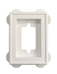 Builders Edge 8 in. H X 8 in. W X 6-5/16 in. L Prefinished White Copolymer Mounting Block
