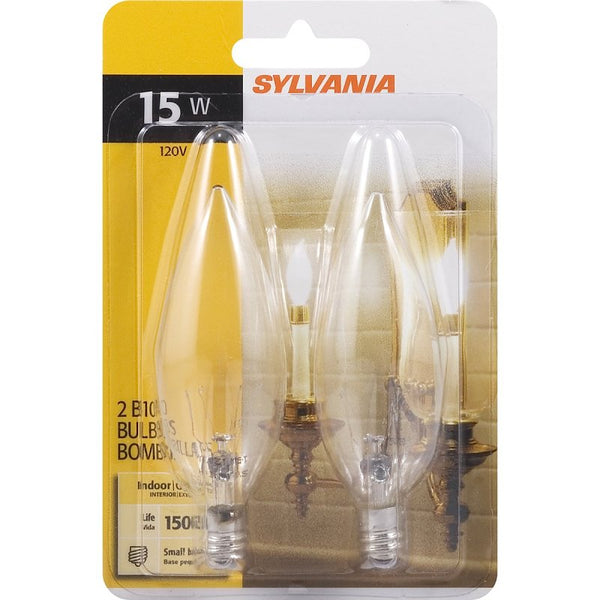 Sylvania 13448 15B10C/Bl/ 120V B10 Decor Torpedo Light Bulb