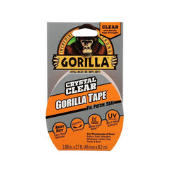 Gorilla Crystal Clear Repair Duct Tape, 1.88" x 9 yd, Clear, (Pack of 1) 6027002