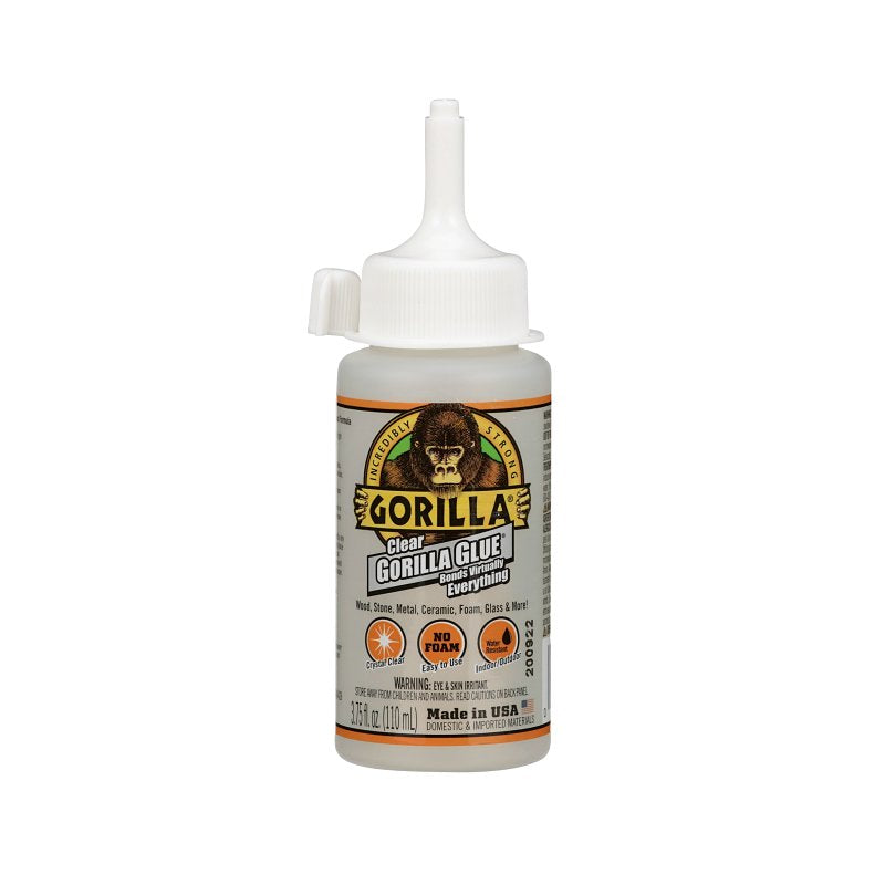 Gorilla Clear Glue, 3.75 Ounce Bottle, Clear, (Pack of 1)