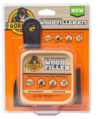 Gorilla All Purpose Wood Filler Wood Repair Kit with Putty Knife and Sanding Block 108029