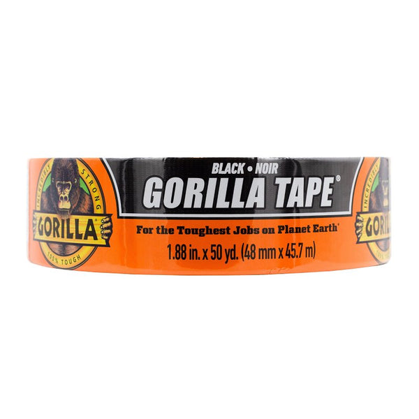 Gorilla Duct Tape, 1.88" x 50yd, Black 108084