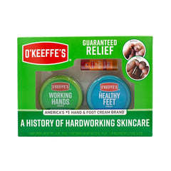 O'Keeffe's Giftbox Including Lip Repair with Cherry and Vitamin E Oil Stick, Working Hands Jar and Healthy Feet Jar, Gift Idea 114414
