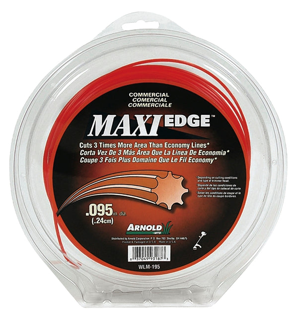 Arnold Maxi-Edge .095-Inch x 200-Foot Commercial Grade String Trimmer Line WLM-195