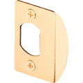 Slide-Co Prime-Line Defender Security E 2232 Standard Latch Strike, 1-5/8 in., Steel, Brass Plated Finish (Pack of 2)