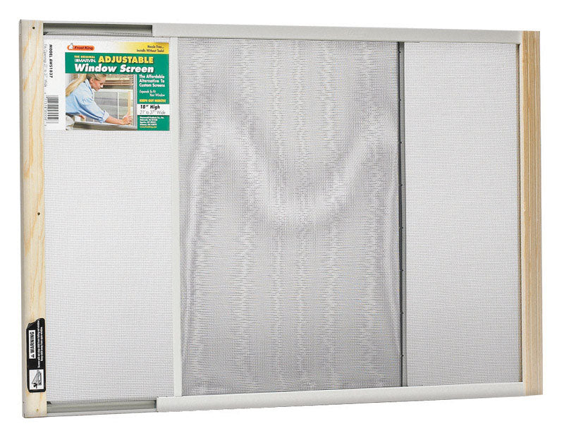 Frost King Aws1837 Wb Marvin Adjustable Window Screen, 18" X 21" - 37"