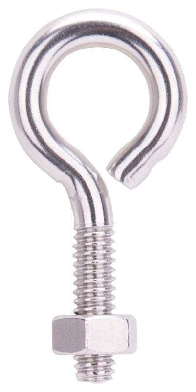 MINTCRAFT LR293 Eye Bolt with Nut, 1/4-Inch x 2-Inch