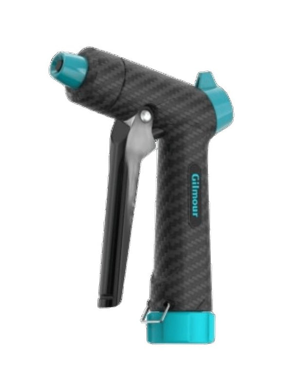 Lawn & Garden Gilmour Heavy Duty Graphite Front Control Adjustable Garden Hose Nozzle with Swivel Connect 885902-1001