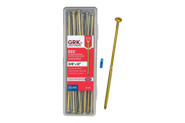 GRK 12299 3/8" x 12" RSS Rugged Structural Screws 50 Count