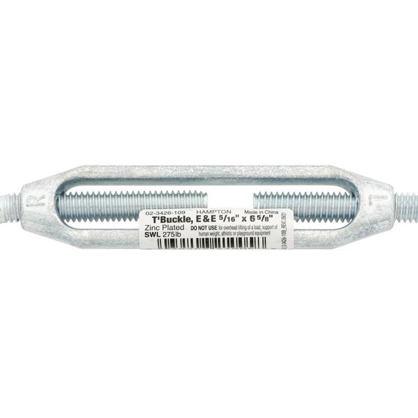 Ace Hampton Zinc-Plated Aluminum/Steel Turnbuckle 275 lb. 02-3426-109 (10-Pack)