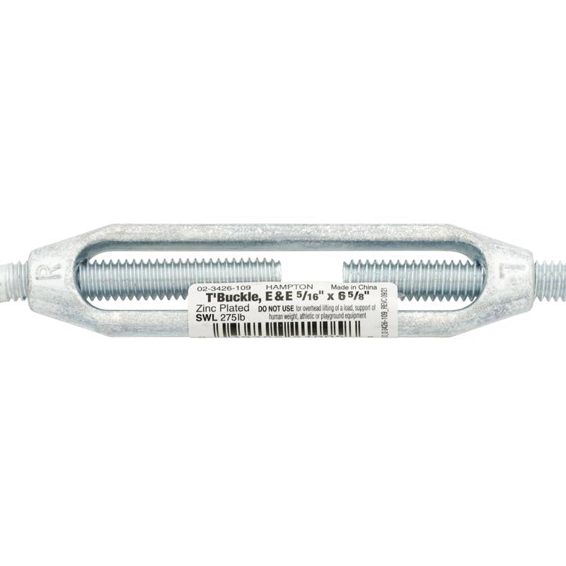 Hampton Zinc-Plated Aluminum/Steel Turnbuckle 275 lb.