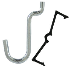 CRAWFORD PROD DIV OF JARDEN SAFETY 18150 1/2 Curve Peg Hook, 1/8-Inch, 8-Pack