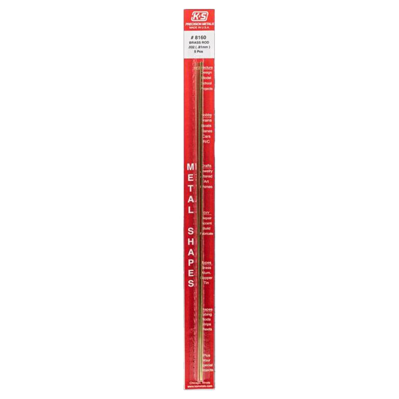 K & S Precision Metals 8160 5PK 1/32 OD x 12 SB Rod, quot quot