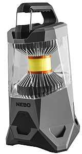 NEBO Galileo Lantern, Powerful, Rechargeable, Durable and Water-Resistant Lantern & Power Bank with 5 Light Modes,Smoke Gray