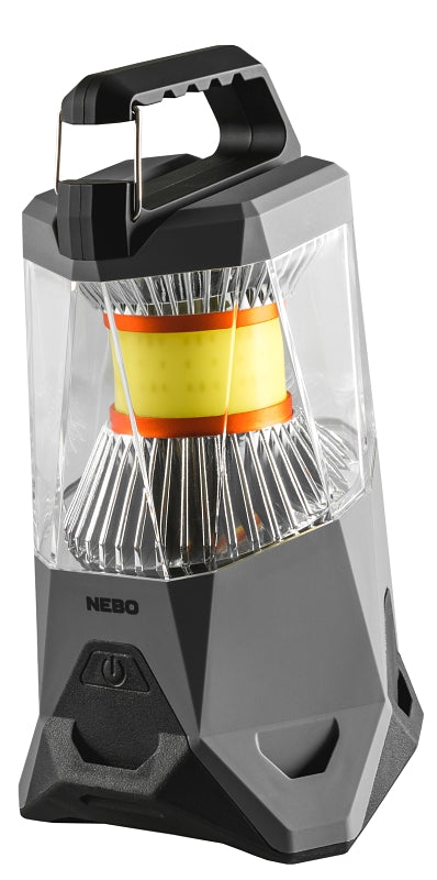 NEBO Galileo Lantern, Powerful, Rechargeable, Durable and Water-Resistant Lantern & Power Bank with 5 Light Modes,Black