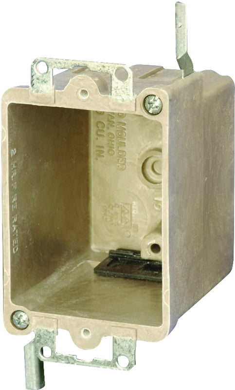 Allied Moulded 9363-Ewk Beige/Tan Old Work Fiberglassbox Single Gang Electrical Box