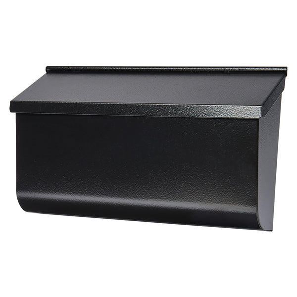 Gibraltar Mailboxes Woodlands Medium Capacity Galvanized Steel Black, Wall-Mount Mailbox, L4010WB0,Textured Black L4010WBAM