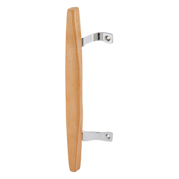 Prime-Line C 1069 Wooden Pull with Chrome Plated Brackets (Single Pack)