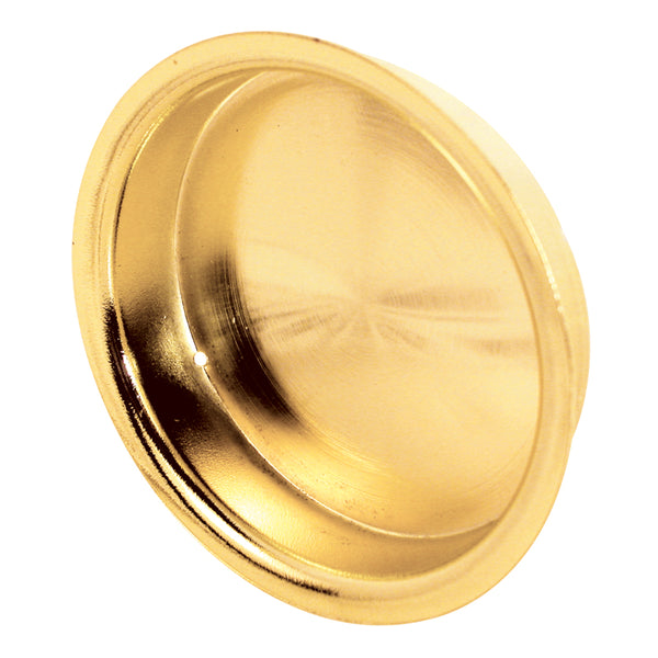 Prime-Line N 6699 2-1/8 In. Stamped Steel Bright Brass Plated By-Pass Sliding Closet (2 Pack)
