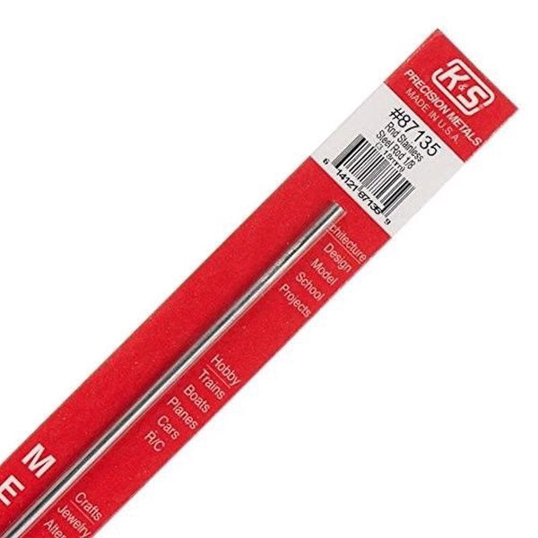 K & S PRECISION METALS 87135 1/8x12 SS Rod