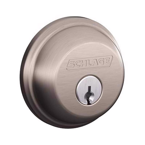 SCHLAGE Lock CO SCHLAGE Lock CO B62NV619 Satin Nickel Double Cylinder Deadbolt B62 N G 619