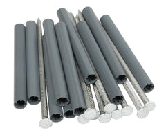 Askoll Amerimax 1 in. H x 3.5 in. W x 7 in. L Gray Aluminum K Gutter Spike and Ferrule 25043