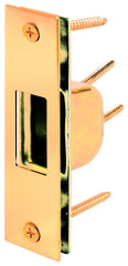 Defender Security U 9539 deadbolt strike plate Brass