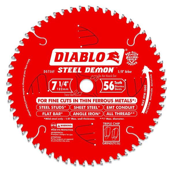 Diablo Steel Demon Ferrous Cutting Saw Blade D0756F