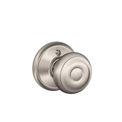Schlage F170 GEO 619 Georgian Door Knob, One Sided Non-Turning Dummy Door Handle, Satin Nickel