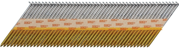 Senco 34 deg. 16 Ga. Ring Shank Straight Strip Framing Nails 3 in. L x 0.12 in. Dia. 2500 pk HE27ASBX