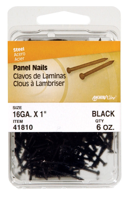 PANEL NAIL 1'' BLACK 6OZ
