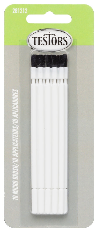 TESTOR 287994 10 Pack Blue Applicator Brush Kit 281212
