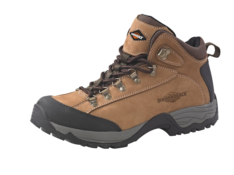 Diamondback HIKER-1-805 Hiker Work Boot 8-1/2 in Unisex Tan Nubuck Leather
