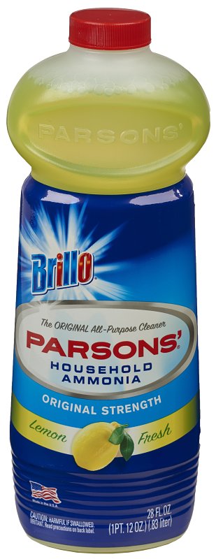 Brillo 33128 Parsons' Ammonia Lemon Scent, 28-oz. - Quantity 1212