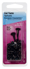 The Hillman Group Hillman 122591 Cut Tack, NO 3, 3/8 in L, Steel, Blue6, Pack of 1, No Color