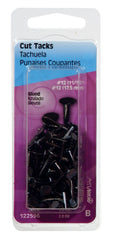 The Hillman Group 122596 Hillman No. 12 x 11/16 in. L Blue Steel Cut Tacks 2 pk-Case of: 6 Each Pack 2 Total Items Qty: 126, Pack of 1, No Color