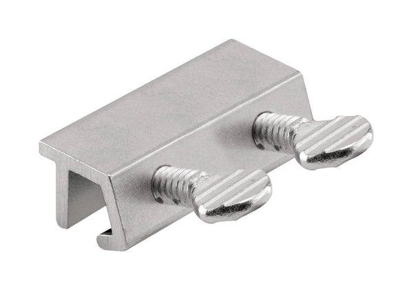 Defender Security U 10679 Sliding Door Lock with Double Screws, Aluminum Finish