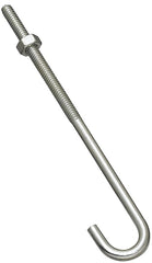National Hardware N232-900 2195BC J Bolt in Zinc plated,1/4" x 6"