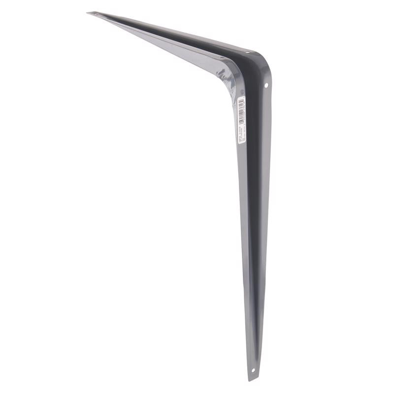 Hampton 5294269 12 in. & 100 lbs 18 Gauge Gray Steel Shelf Support - Pack of 10