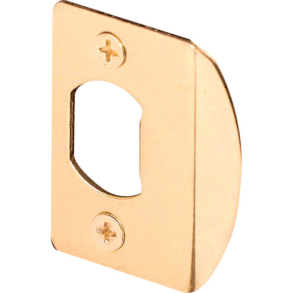 Prime-Line E 2349 Standard Door Strike, Brass Plated, Poly Bag with UPC (Single Pack)