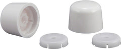 Plumb Pak PP835-30WHL Universal Round Toilet Push-On Bolt Caps, 1-7/8" x 4-3/8", White