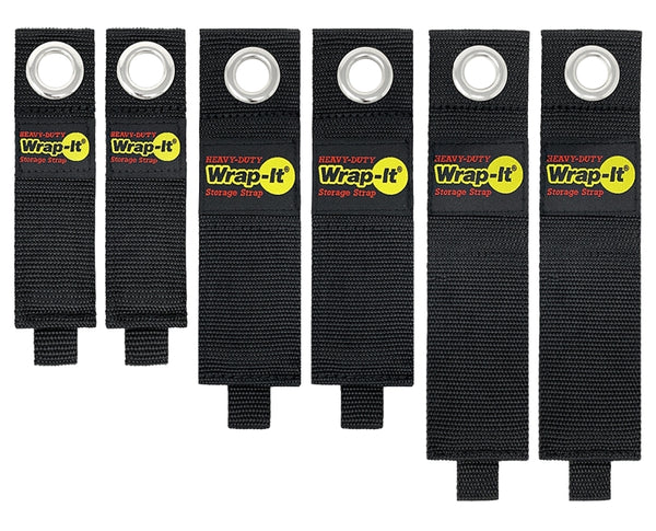 Wrap-It Storage Jjaamm 106-234B Heavy Duty Storage Straps, 6-Pk. Assorted - Quantity 1 106-234BX