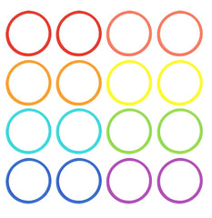 JJAAMM LLC 516-SB-MC Super-Stretch Silicone Bands, Multi-Color, 16-Pk. - Quantity 1