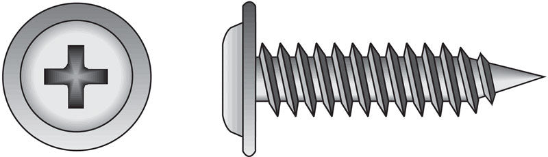 Hillman 82200 100PC 8X9/16 Truss Screw, Pack of 1, Zinc