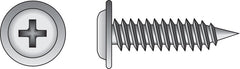Hillman 82203 zinc-plated Phillips truss head sheet metal screws, No. 8 x 3/4 in, silver
