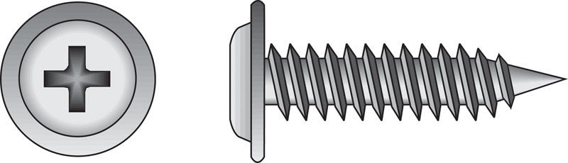 Hillman Fastener 82206 8 x 1-Inch Modified Truss Lath Self Piercing Screw, 100-Pack