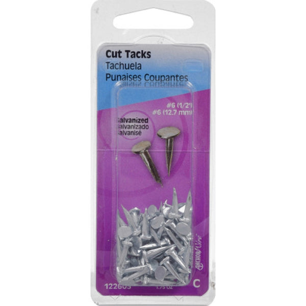 The Hillman Group 122603 Galvanized Cut Tack Number 6, 1.75-Ounce